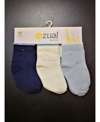 Zual бебешки чорапи 3 чифта 6/12 мес. 2832